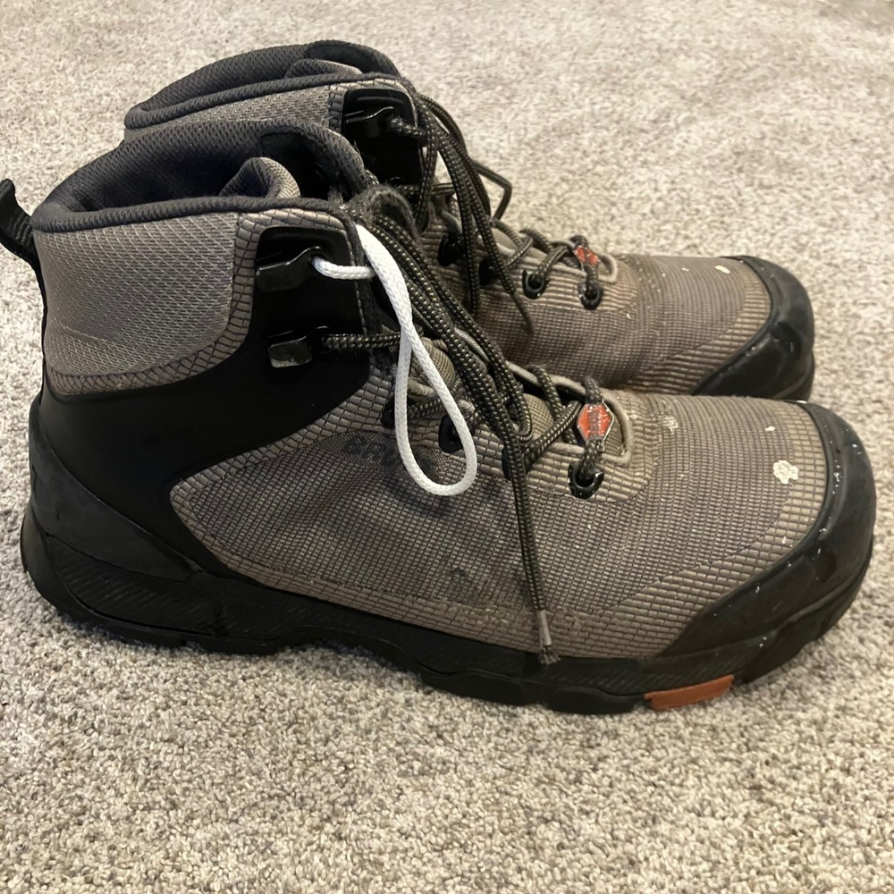Brunt Ryng Men 10.5 Grey Composite Toe Waterproof Work Boots 0615-1 EH FLAWS